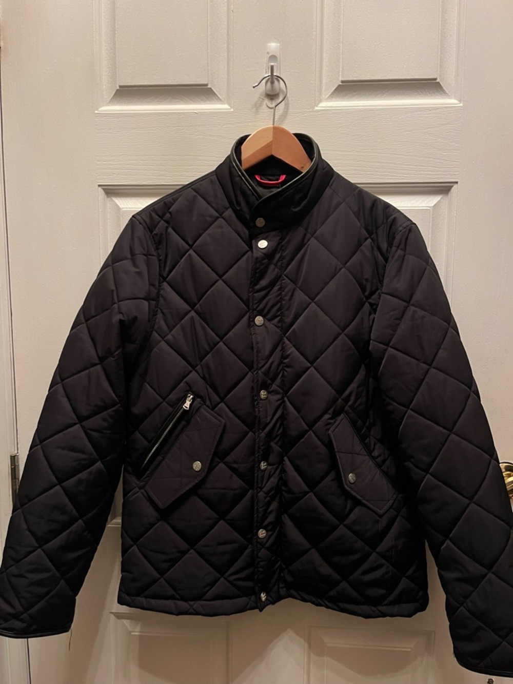 NWT Robert Graham Men's Quilted Black Coat - Small
